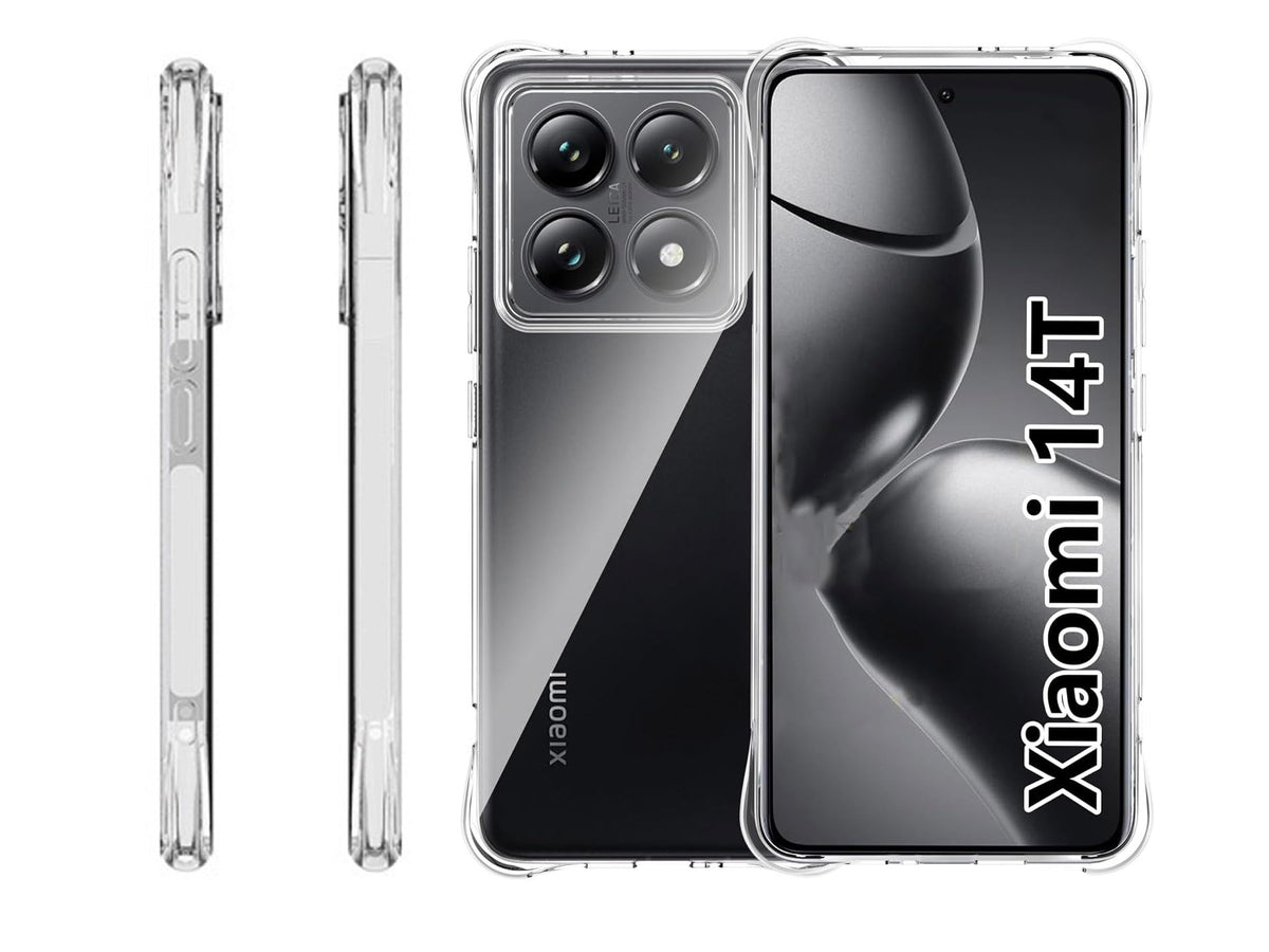 YjkjYii Case for Xiaomi 14T Case, High-Quality Silicone Premium TPU Protective Case, Mobile Phone Case with Xiaomi 14T - Transparent