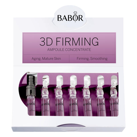 BABOR Ampoule, 3D Firming, Hyaluronic Acid Serum, Anti Aging, Reduce Wrinkles, Face Moisturizer for Women, Skin Firming, Vegan, Results in 7 Days