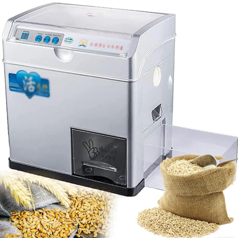 GBHJJ Rice Milling Machine, Automatic Rice Bran Separator, 500W Rice Husker Sheller Grinder for Light Brown Rice, Germ Rice, Lightly Milled Rice, Choose Healthy Life