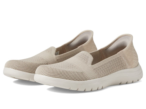 Skechers On-The-Go Flex - Serene Hands Free Slip-Ins Taupe 7.5 B (M)