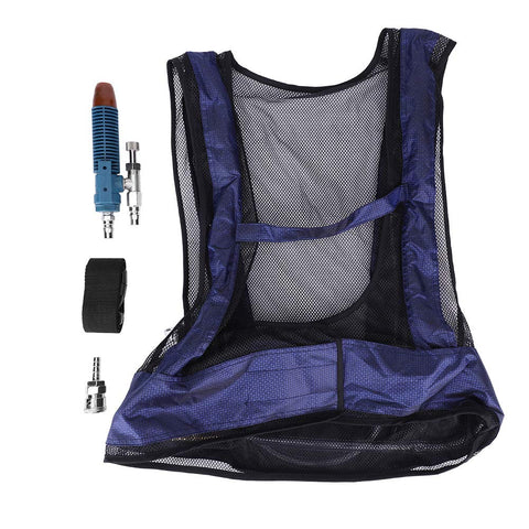 Garosa Cooling Vest Adjustable Vortex Tube Air Conditioner Waistcoat Cooling Vest with Cooler Comfortable Summer Sunstroke Prevention Clothes