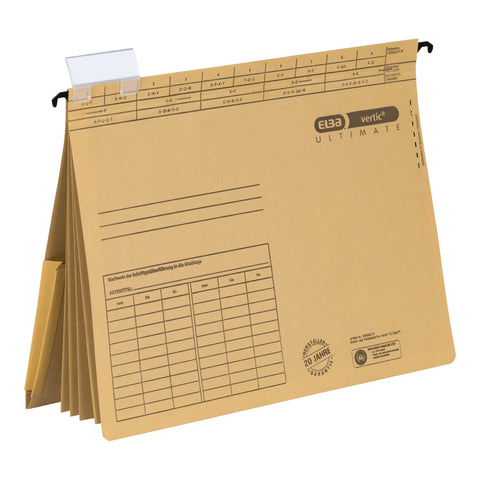 Elba Vertic 1/85448 Personal Suspension File for A4 Natron Cardboard 230 g/m² Pack of 25
