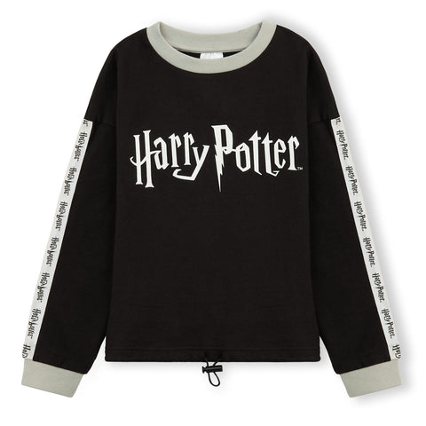 Harry Potter Hoodies for Girls Sweatshirt Teen Girls (13-14 Years, Black/Grey Sweatshirt)