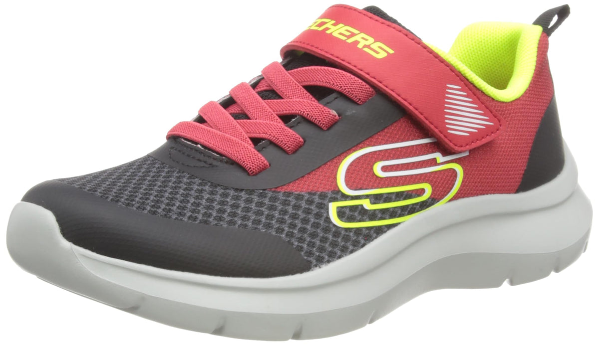 Skechers Kids Boy's Skech Fast-Solar-Squad Sneaker, Red/Black, 2.5 Little Kid