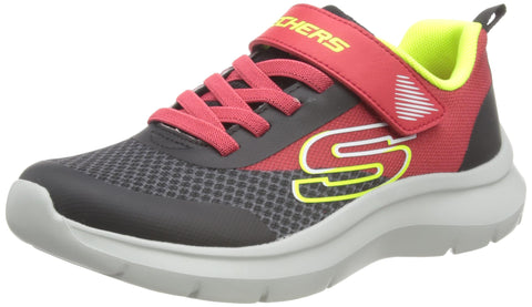 Skechers Kids Boy's Skech Fast-Solar-Squad Sneaker, Red/Black, 2.5 Little Kid