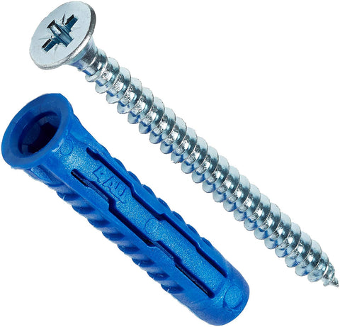 Rawlplug 4ALL-06+4540 6 mm Nylon Multi-Purpose Plug and Screw (50 pieces)
