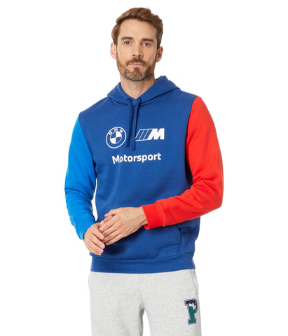 PUMA Men's BMW M Motorsports Essentials Hoodie, PRO Blue-M Color, X-Large