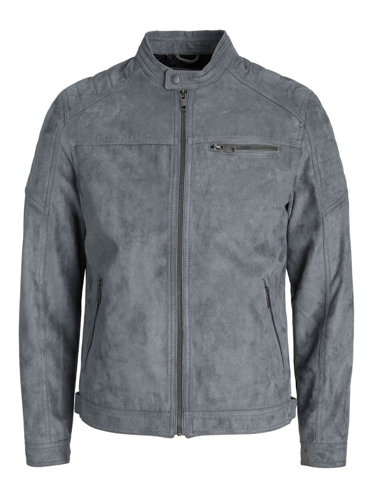 JACK & JONES Mens Suede Jacket Outerwear Top Sedona Sage M