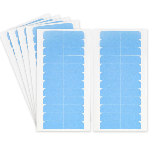 WLLHYF 60 Pieces Hair Extension Tape No-Residue Double Sided Hair Weft Replacement Tapes Pre-cut Wig Adhesive Toupee Tape Beauty Tool for Human Hair Extensions