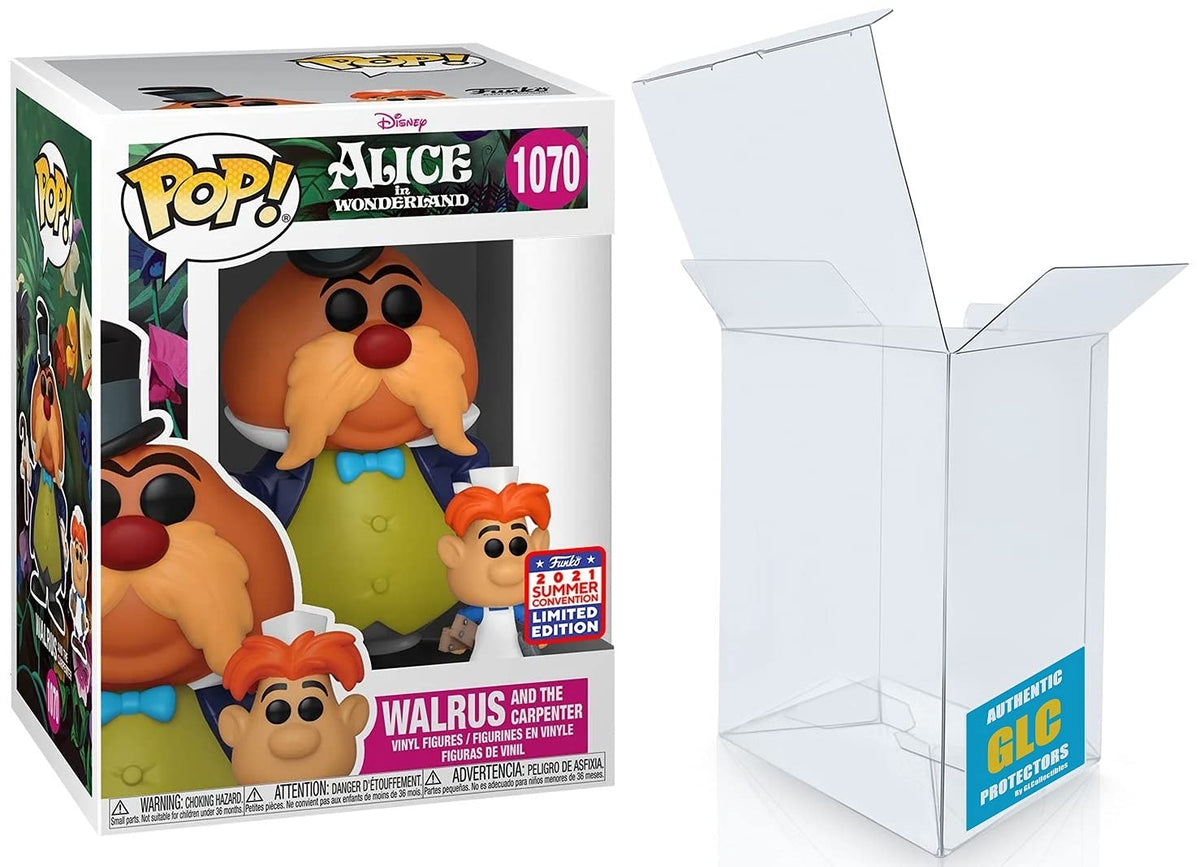 Funko POP! Alice in Wonderland Walrus and The Carpenter #1070 Vinyl Figure - 2021 Summer Convention Exclusive Bundle with GLC Protector