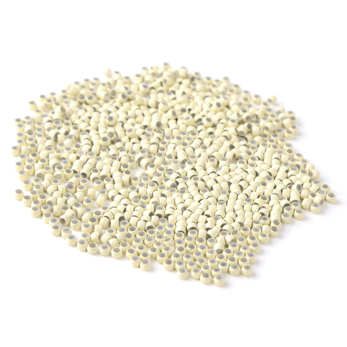 Vlasy Silicone Lined Nano Rings Beads for Nano Tip Hair Extensions Micro Nano Beads (200pcs, Blonde)