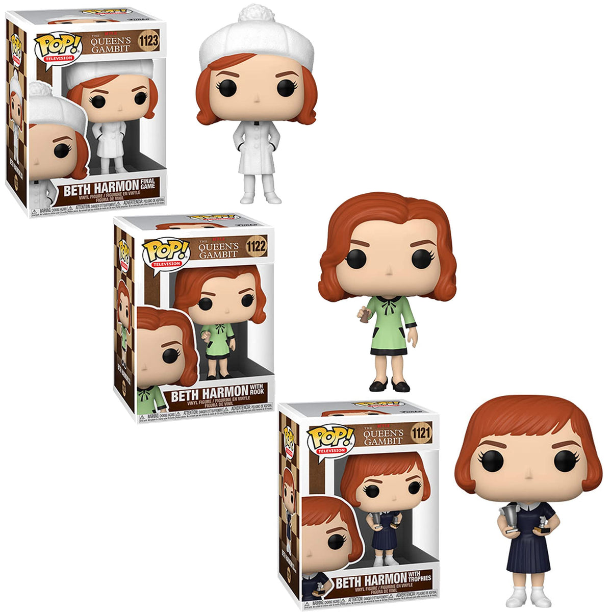 The Queen's Gambit Complete Set (3) Funko Pop!