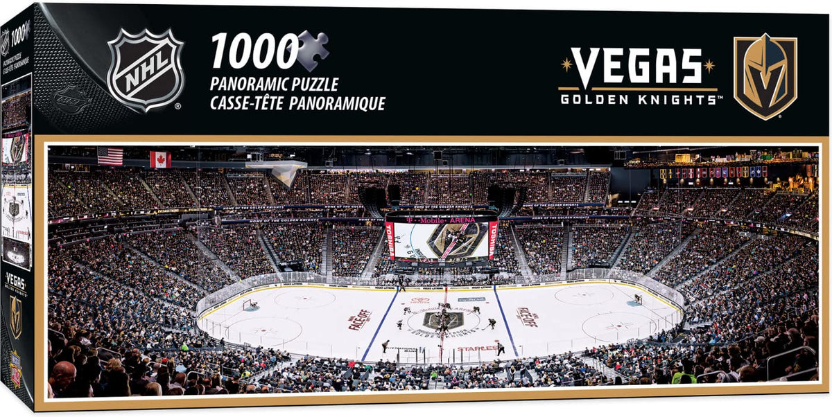 MasterPieces 1000 Piece Sports Jigsaw Puzzle - NHL Las Vegas Golden Knights Center View Panoramic - 13"x39"
