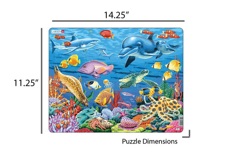 Larsen Puzzles Coral Reef 35 Piece Children's Jigsaw Puzzle