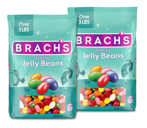 Brach's Classic Jelly Beans, Assorted Flavors, Assorted,Lime,Orange, 54oz, Pack of 2
