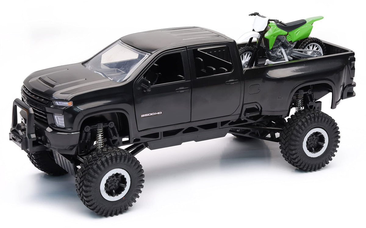 NewRay X-Treme Adventure Chevrolet 3500 HD Off Road with Dirt Bike Playset