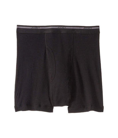 Jockey Classic Staynew Bonus Pack Full-Rise Boxer Brief (3-Pack + 1 Free) Black LG (Waist 36-38")
