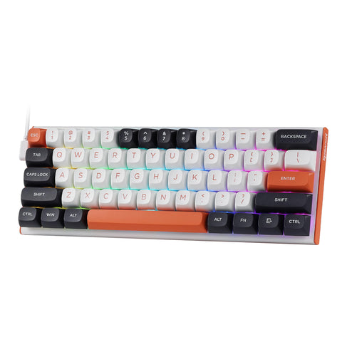 Redragon K683 Rapid Trigger HE Gaming Keyboard, 60% 61 Keys Wired Mechanical Keyboard w/Hyper-Fast Actuation, Dedicated Magnetic Switch, Actuation Point Adjustable, 8K Hz Polling Rate