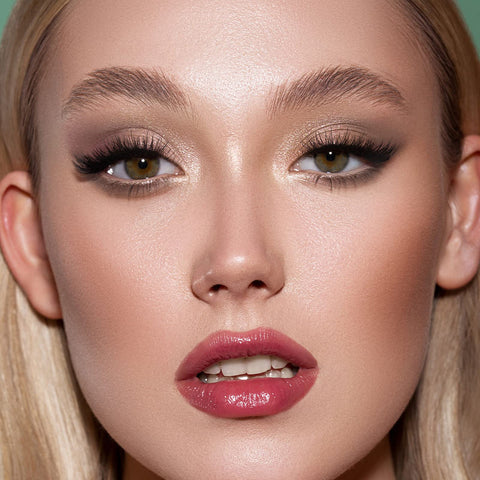 Boobeen Glitter Eyeshadow Stick, Cream Eyeshadow Pencil with Sharpener, Metallic Eyeshadow Crayon for Eye Makeup