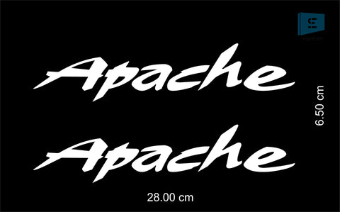 SIGN EVER Bike Sticker for Side Tank Color: White Decals L x H 28.00 cm x 6.50 cm (Pack of 2)
