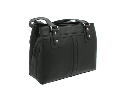 VISCONTI Clara(M) Leather Shoulder Bag 19476 Black