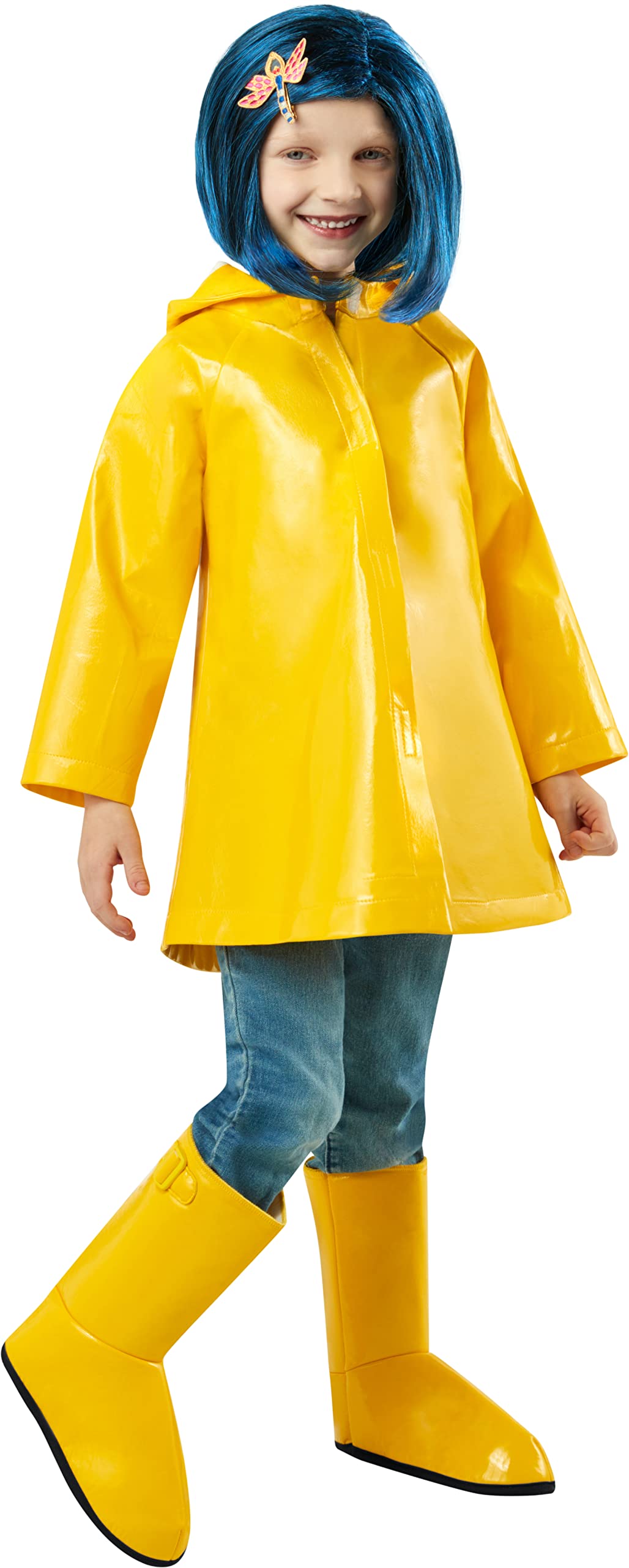 Rubie's Girl's Coraline Rain Coat Costume, As Shown, Medium