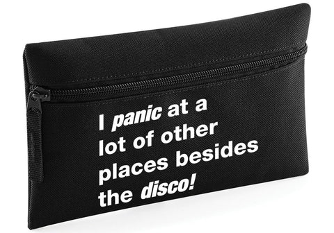 HippoWarehouse i Panic at alot of Places Besides The Disco Printed Pencil Case Desk Organiser College School University 21x14cm 0.5 litres