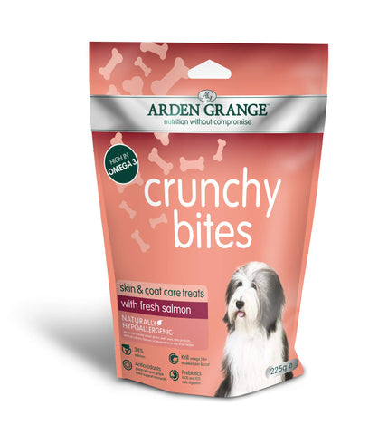 Arden Grange Crunchy Bites - with fresh salmon Set of 10,225 g (Pack of 10)