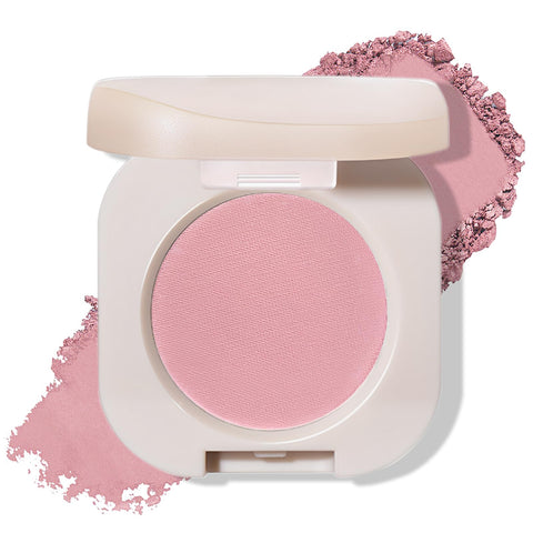 Erinde Single Matte Eyeshadow, Velvet Pink Eye Shadow Palette, Ultra-fine Lightweight Powder, Multiuse Blendable Eyeshadow and Blush Makeup, Korean Eyes Makeup, 02 Half Pink