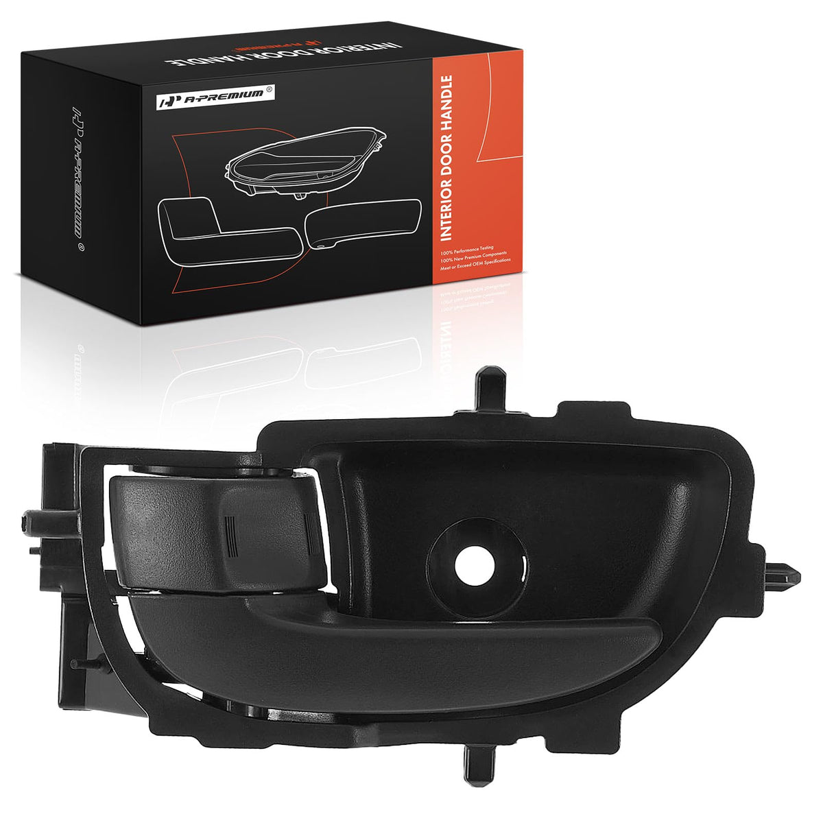 A-Premium Front or Rear Left Driver Side Interior Door Handle Compatible with Toyota Corolla 2014-2018, Corolla 2019 Sedan, Prius C 2012-2018, Yaris 2012 Hatchback, Yaris 2013-2018, Textured Black
