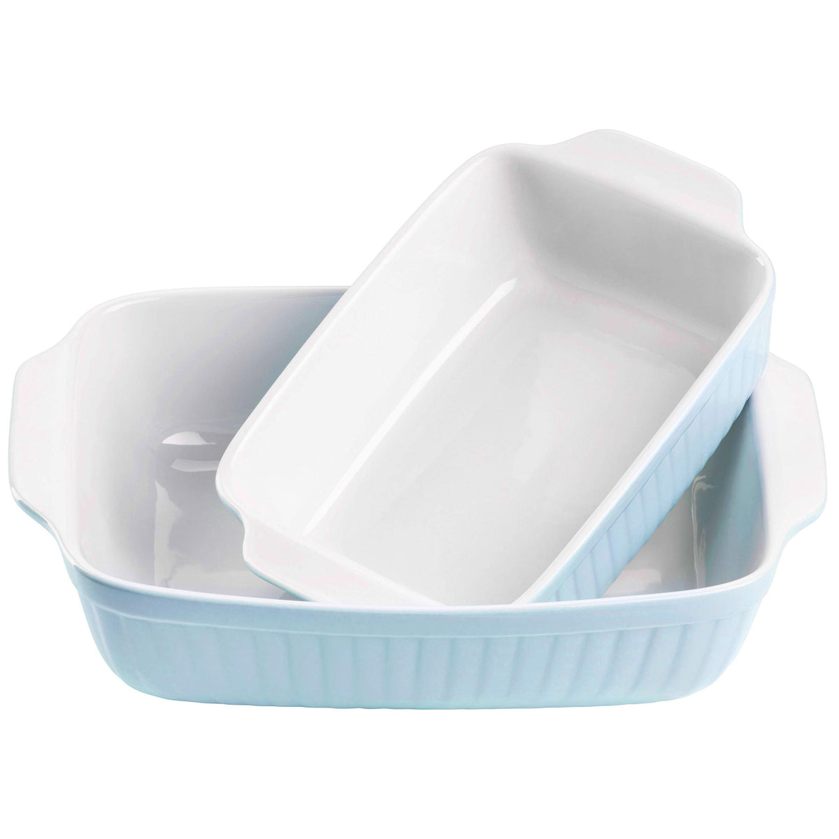 Mäser, Kitchen Time Series, Rectangular Pie Dish, 2 Piece Cake Tin, Baking Set in Blue