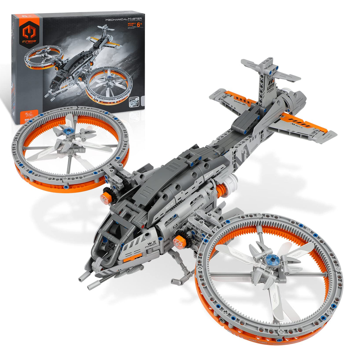 NEWABWN Star Space Raptor Attack Aircraft, War Airplane Model Spaceship Building Set for Adults, Compatible with Lego Set, Space Shuttle Fighter Military Plane Toy Gift for Boys 8-14 (887PCS)
