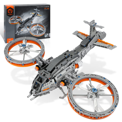 NEWABWN Star Space Raptor Attack Aircraft, War Airplane Model Spaceship Building Set for Adults, Compatible with Lego Set, Space Shuttle Fighter Military Plane Toy Gift for Boys 8-14 (887PCS)