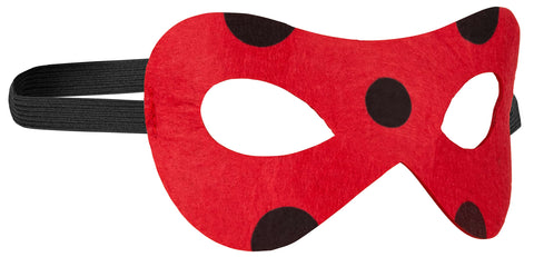 Ladybird Mask red with black dots | Ladybug Mask | Headdress | Beetle Face Mask | Headwear | Carnival Carnival Halloween Party