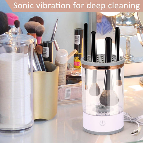 Viitech Electric Makeup Brushes Cleaner, USB Reusable Automatic Make Up Brush Cleaning Tool, Cosmetic Brush Cleaner for Quickly Washing Cosmetic Brushes Cleaning Tools