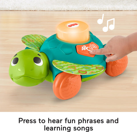 Fisher-Price Baby Toy Linkimals Sit-to-Crawl Sea Turtle for Ages 9+ Months, Compatible Only with Linkimals Items