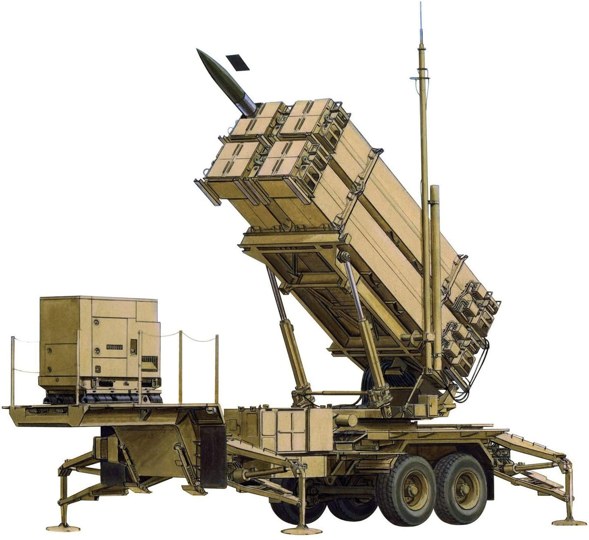 Dragon Models Patriot Missile SAM System Launching Station Black Label Series Model Kit