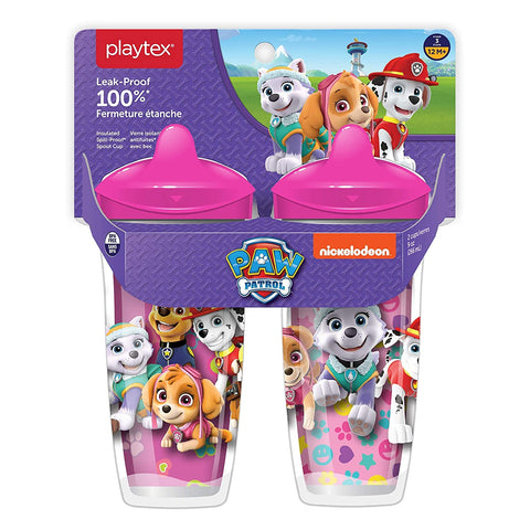 Paw Patrol 2-Pack Pink Insuslated Sippy Cups
