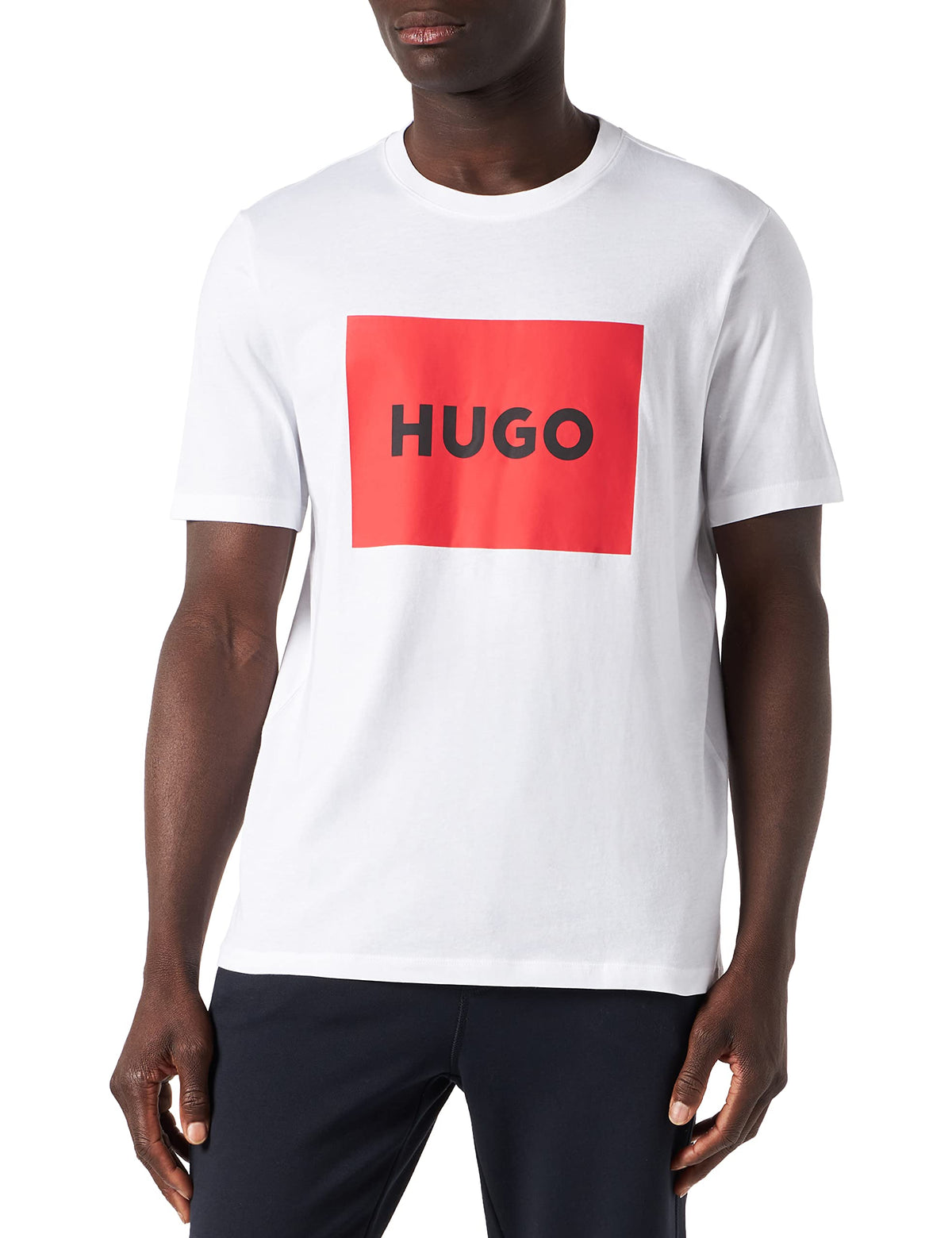 HUGO Boss Dulive Print Logo White T-Shirt XXL White