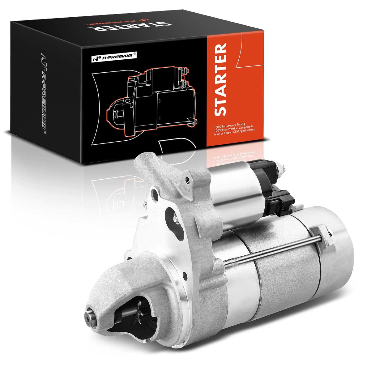 A-Premium Starter Motor Compatible with Lexus GS460 2008-2011 V8 4.6L, IS F 2008-2014 V8 5.0L, LS460 2007-2017 V8 4.6L, 12V 2.0KW 9 Teeth Clockwise, Replace# 28100-38020, 2810038021