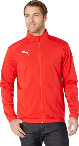 PUMA mens Liga Training Jacket, Red/White, X-Large US