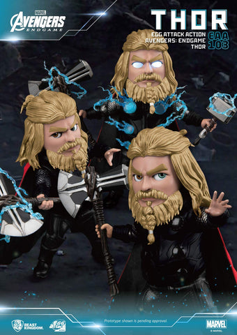 Beast Kingdom Avengers Endgame: Thor EAA-103 Egg Attack Action Figure, Multicolor