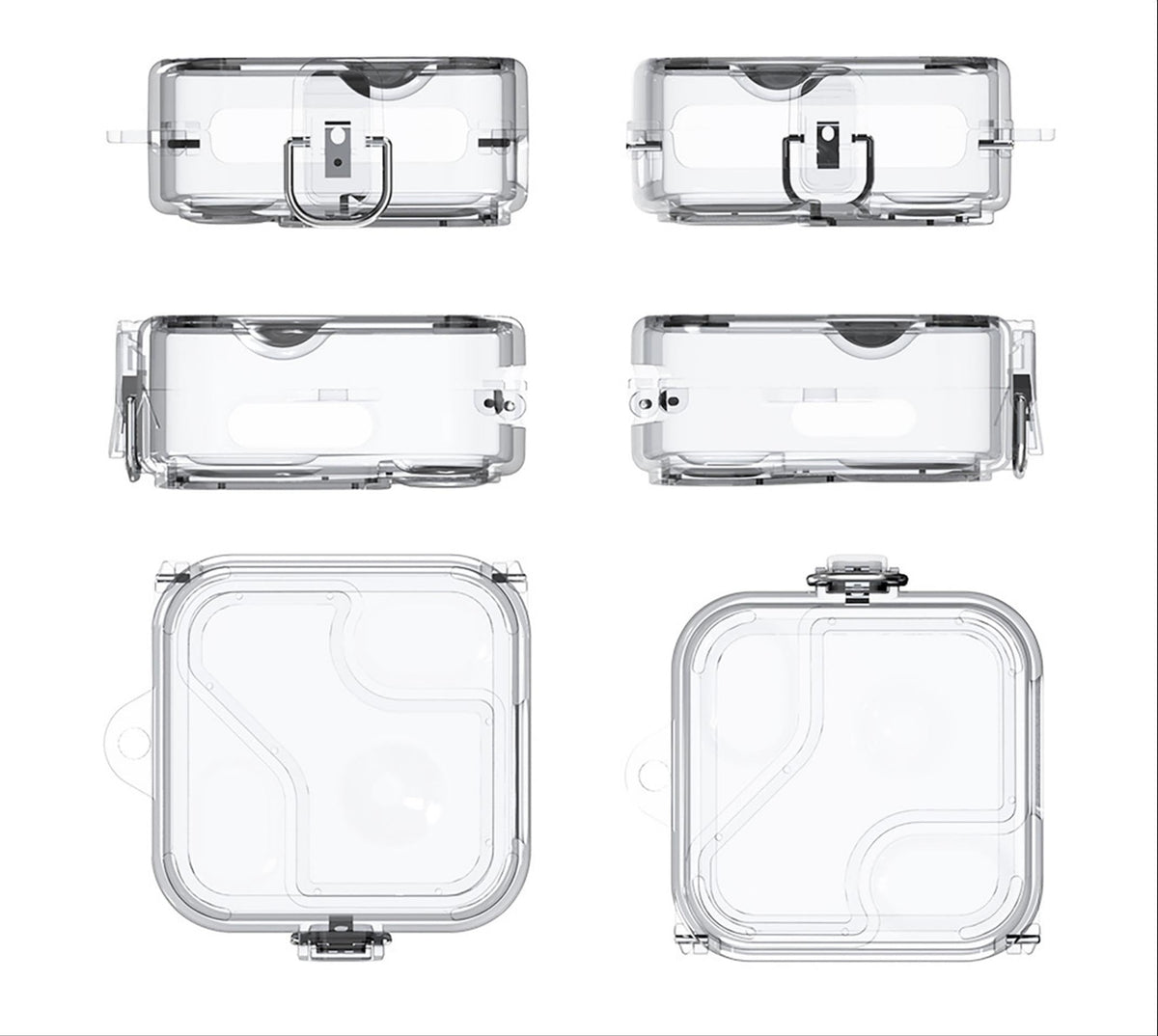 GIOPUEY Clear Hard Case Compatible with Nothing Ear 2, Ultra-thin Hard PC Case Cover with Case Lock Protection and Keyring Included, Slim-Fit,Anti-Fall,Not Yellow - Transparent