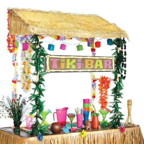 amscan 241205 - Table Top Tiki Bar Hut (52In X 53In X 23In)