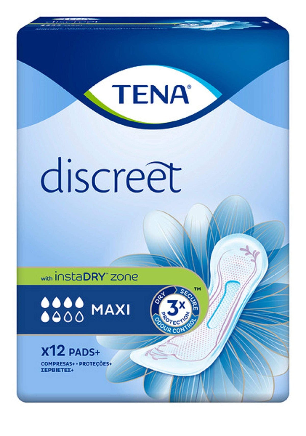 TENA Lady Maxi Incontinence Pads (Pack of 12)