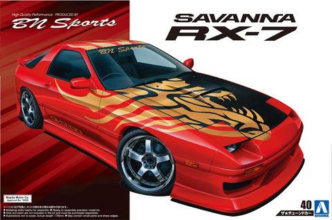 Aoshima 54499 BN SPORTS FC3S RX-7 '89 (MAZDA) 1/24 Scale Kit