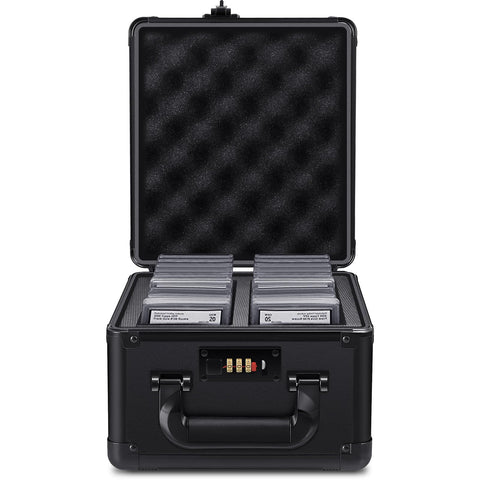 Graded Card Storage Box Sports Card Display Case Graded Card Slab Carrying Case Compatible with FRS Graded Sports Trading Cards, Waterproof Card Box for Graded Sports Cards (2 Slot,9 x 10 x 7 inch)