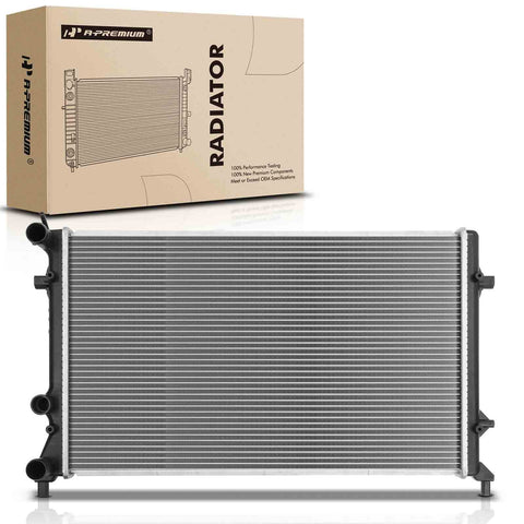 A-Premium Engine Coolant Radiator Assembly Compatible with Volkswagen VW Jetta 2011 2012 2013 2014 2015, Beetle 2012 2013 2014, 2.0L 2.5L, Replace# 5C0121251E, 5C0121251D