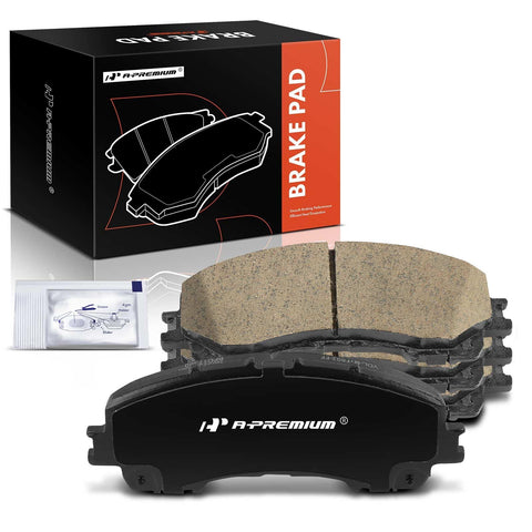 A-Premium Front Ceramic Disc Brake Pads Set Compatible with Nissan Rogue 2014-2019 & Infiniti Q50 2014-2023, Q60 2017-2022, QX50 2016-2017/2019-2023, QX55 2022-2023, 4 Pcs