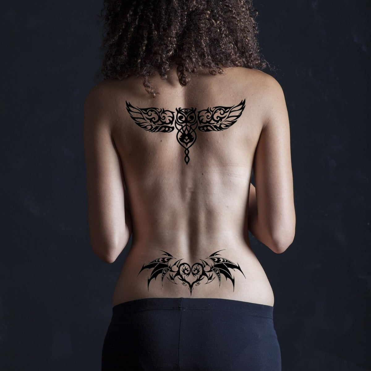 Generic Sexy Wing Temporary Tattoos 3D Sexy Stickers Lace Cosplay Fake Tattoo?Succubus 24 Various styles?Waterproof Long Lasting Tattoos for Ladies Girls